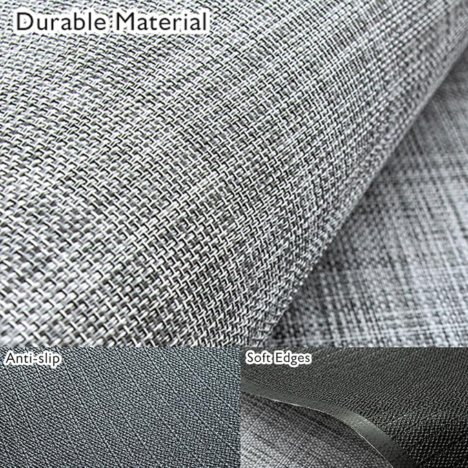 Sycoodeal Office Chair Mat for Hardwood & Tile Floor, 36" x 48" Heavy Duty Computer Gaming Chair Mat for Rolling Chairs Non-Curve, Anti-Slip, Floor Protector for Home Office (Grey) - Image 2