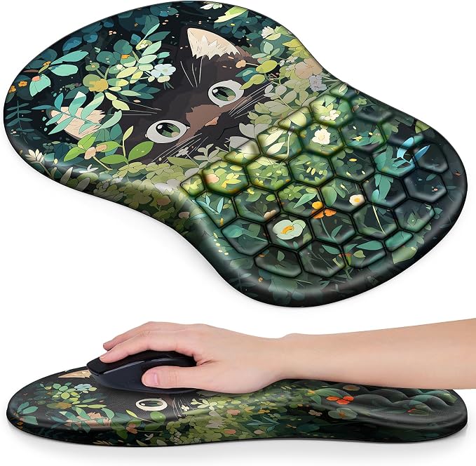 Mouse Pad with Wrist Rest, Canjoy Ergonomic Wrist Support with Massage by Canjoy