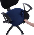 Smiry Office Computer Chair Seat Covers for Desk, Anti-dust Protector | Stretch Jacquard Removable Washable Desk Chair Seat Cushion Protectors, Navy Blue by Smiry