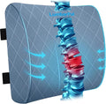 Lumbar Support Pillow for Office Chair, Back Support, Memory Foam | Improve Sitting Posture & Back Pain Relief. Lumbar Pillow Fits Office, Gaming & Car Chairs with Adjustable Dual Straps by TushGuardSeatCushonsPillows