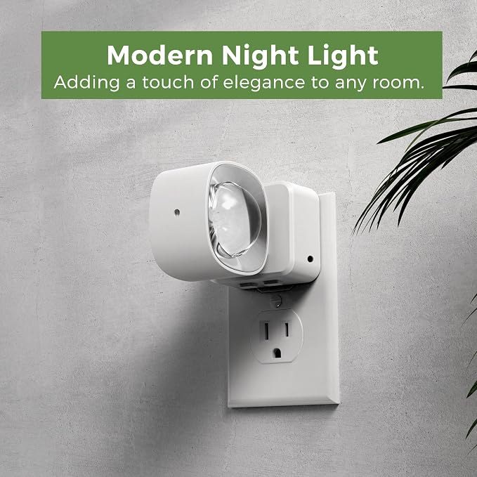 L LOHAS LED Night Light Projector, Night Lights Plug into Wall 3CCT 2 Pack - Image 7