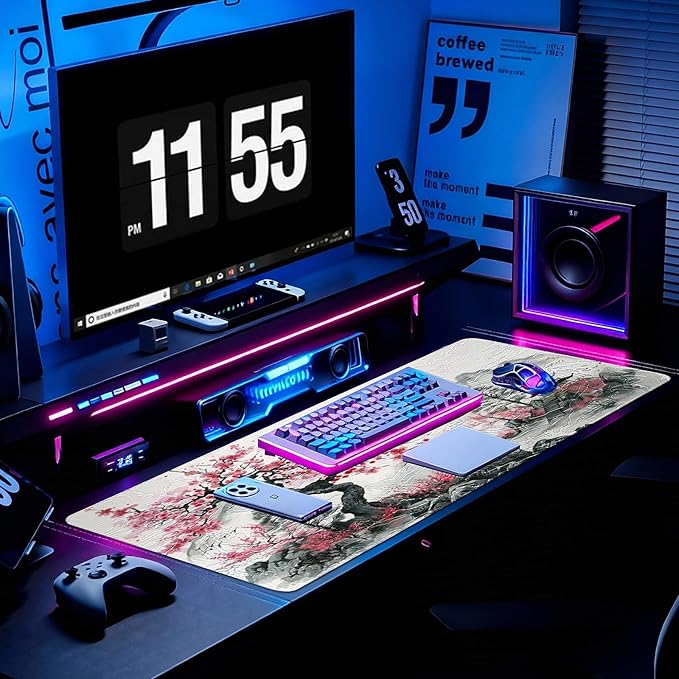 Gaming Mouse Pad, Desk Mat for Keyboard and Mouse, Large Mouse Pad for Desk, Computer Mousepad - Image 6