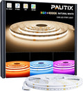 PAUTIX RGBW 4000K COB LED Strip Light 24ft/7.5m,UL Listed 24V Color Changing Tape Lights with 896LEDs/m Multicolor Flexible for TV,Bedroom,Party DIY Decoration(Power Supply & Controller Not Included) by PAUTIX