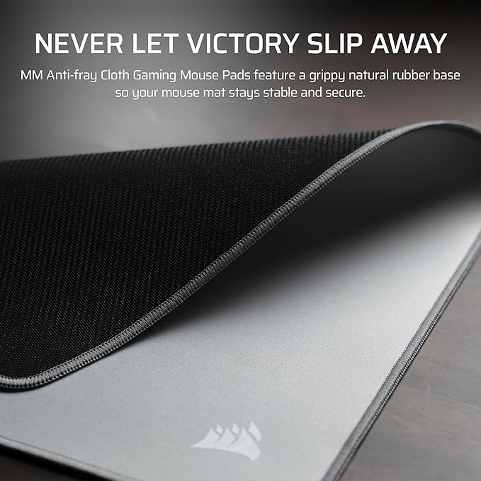 Corsair MM Anti-Fray Cloth Gaming Mouse Pad – Gray | XXXL (1220 x 590mm), Precision Micro-Woven Surface, Non-Slip Natural Rubber Base, Stitched Edges - Image 4
