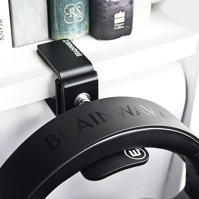 BRAINWAVZ Hengja - The Desk Headphone Stand Hanger Mount, All Metal, Rotatable Mount, PC & Gaming Headset Holder - Image 5