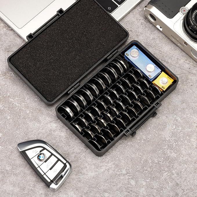 KIWIFOTOS 42 Slots Coin Cell Battery Case for CR2032 CR2025 LR44 - Image 8