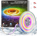 PAUTIX IP67 Waterproof RGB Smart IC COB LED Strip Light, Chasing Color RGB COB LED Lights, UL-Listed Addressable 24V Multicolor 32.8ft, for Outdoor Indoor Lighting Projects(Without Controller&Adapter) by PAUTIX