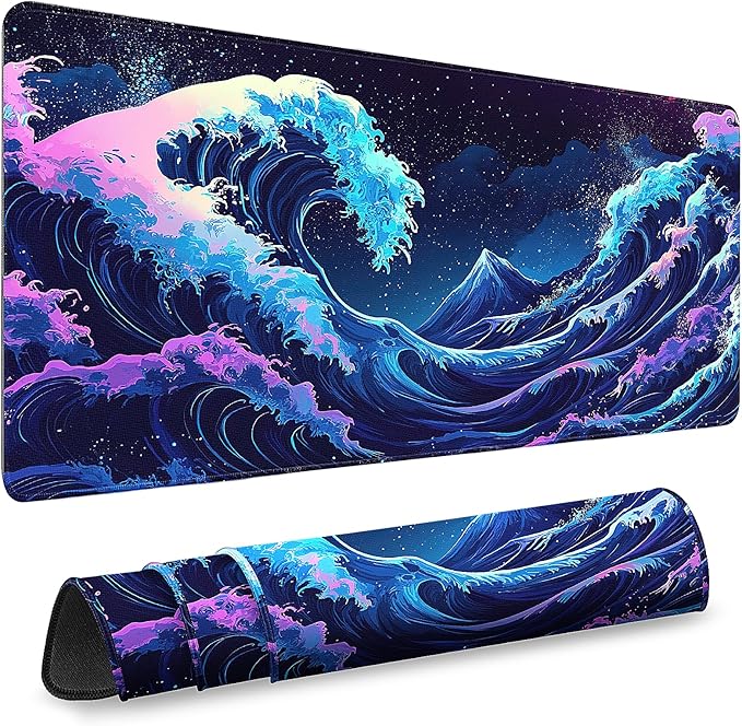 Gaming Mouse Pad, Desk Mat for Keyboard and Mouse, Large Mouse Pad for Desk, Computer Mousepad by Unknown