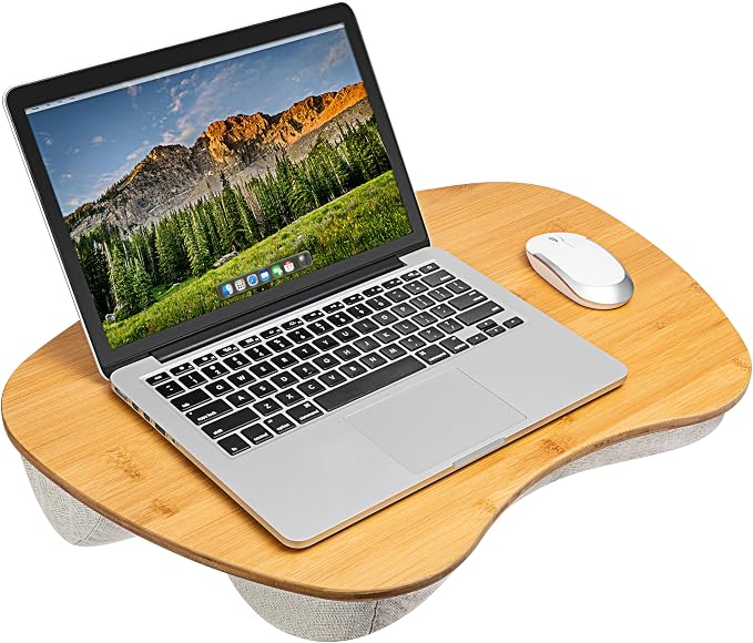 ROSSIE Home XL Bamboo Lap Desk – Natural, Fits 17.3” Laptops by RossieHome%C2%AE