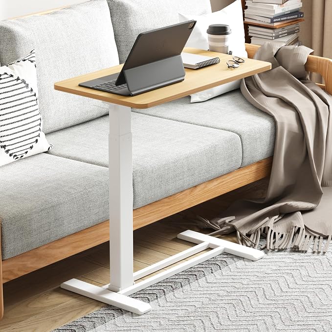 FLEXISPOT 32" Mobile Standing Desk Pneumatic Lift Computer Workstations - Image 2