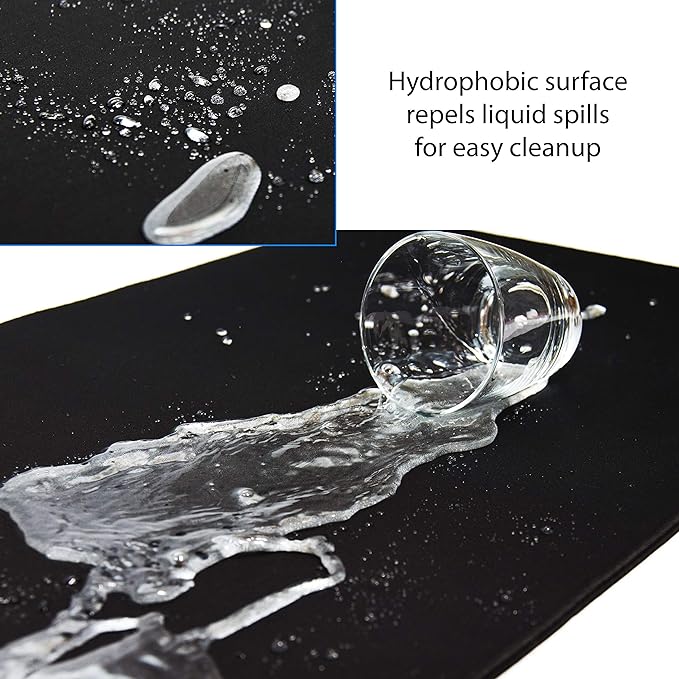 Gaming Mouse Pad (5mm) Massive 46 inch | 46x17.3x0.20 Extra Thick | Black | Stitched Edge, Large Washable Desk Mat - Image 4