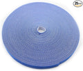 Reusable Fastening Tape Cable Ties 3/4 Inch Double Side Hook Roll (25 Yard, Blue) by SAISN