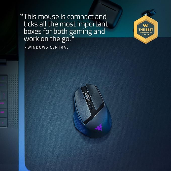 Razer Basilisk Mobile Portable Ergonomic Wireless Gaming Mouse, Black - Image 2