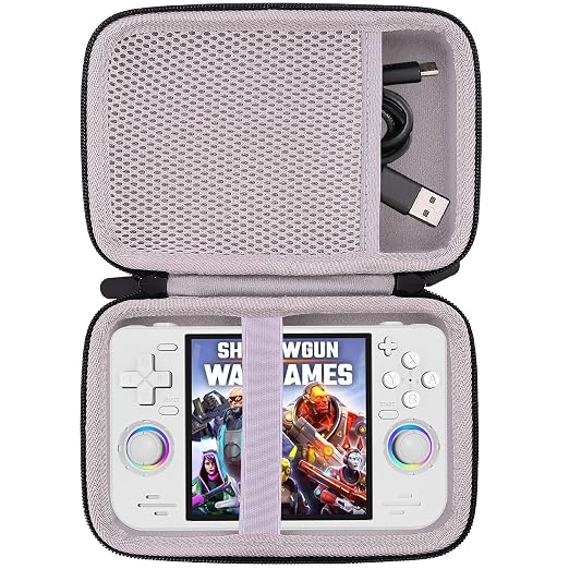 WAIYUCN Hard Carrying Case Compatible with RF40H/Upgraded XF40H Handheld Game Console Case (Grey) by WAIYUCN