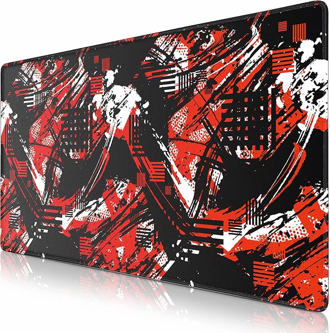 Canjoy Gaming Mouse Pad, 31.5x15.7in Large Mouse Pads for Desk Keyboard Pad | Desk Mat for Keyboard and Mouse Computer Big Full Size Desk Pad with Non-Slip Rubber Base and Stitched Edge for Home Office by Canjoy