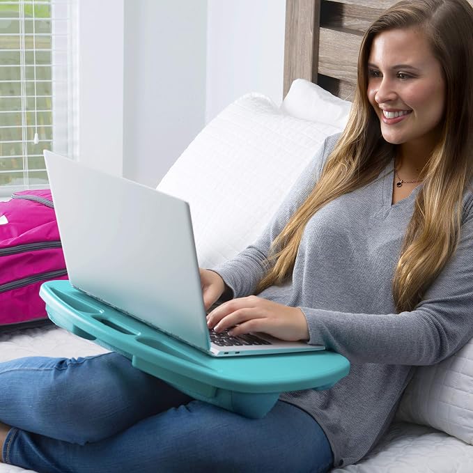 LAPGEAR MyDesk Lap Desk – Turquoise, Fits 15.6” Laptops - Image 8