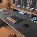 DAWNTREES Large Felt Desk Mat, 47.2"x 23.6", Desk Pad for Office and Home | Non-Slip 120x60cm Full Table Mouse Pad,Keyboard Mat for Desk,Desktop Protection (Dark Gray) by PremiumDeskPadatDawnTrees