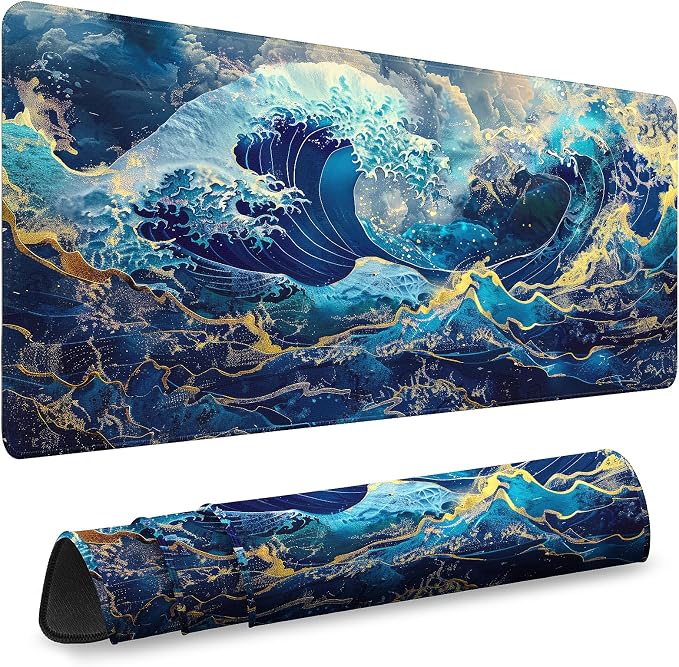 Mouse Pad Gaming - Desk Mat for Keyboard and Mouse - Large Mouse Pads for Desk, Gaming Mousepad with Non-Slip Base, Desks Pad (31.5" X 11.8") for Game, Office and Home by Unknown