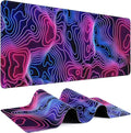 Gaming Mouse Pad - (31.5"×11.8") Topographic Large Mouse Pads for Desk - Desk Mat for Keyboard and Mouse with Non-Slip Base, Desks Pad Matfor Game/Office & Home by Unknown