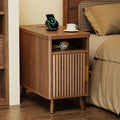 Huuger Narrow End Table with Charging Station, USB-C Port by Huuger