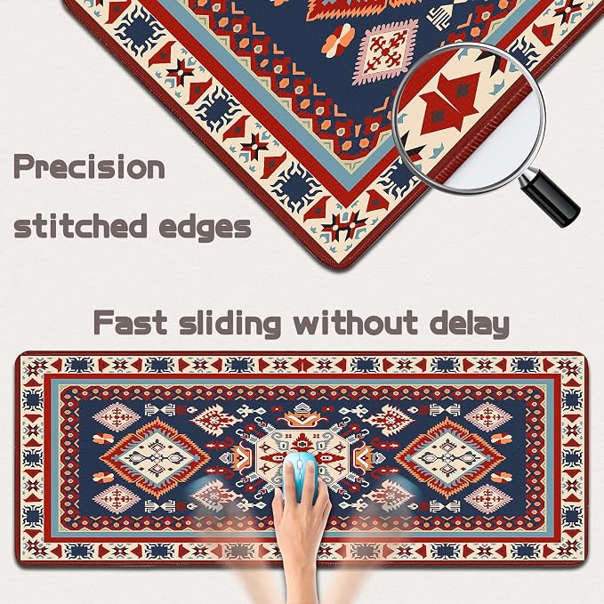 Mouse Pad Gaming - Desk Mat for Keyboard and Mouse - Large Mouse Pads for Desk, Gaming Mousepad with Non-Slip Base, Desks Pad (31.5" X 11.8") for Game, Office and Home - Image 3