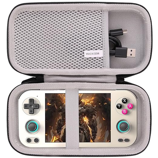 WAIYUCN Hard Carrying Case Compatible with RG476H Retro Game Console Handheld Game Protective Case (Gray) by WAIYUCN