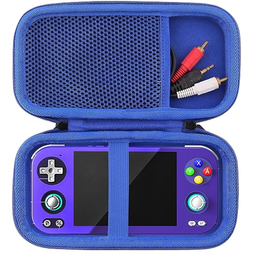 WAIYUCN Hard Carrying Case Compatible with RG476H Retro Game Console Handheld Game Protective Case (blue) by WAIYUCN