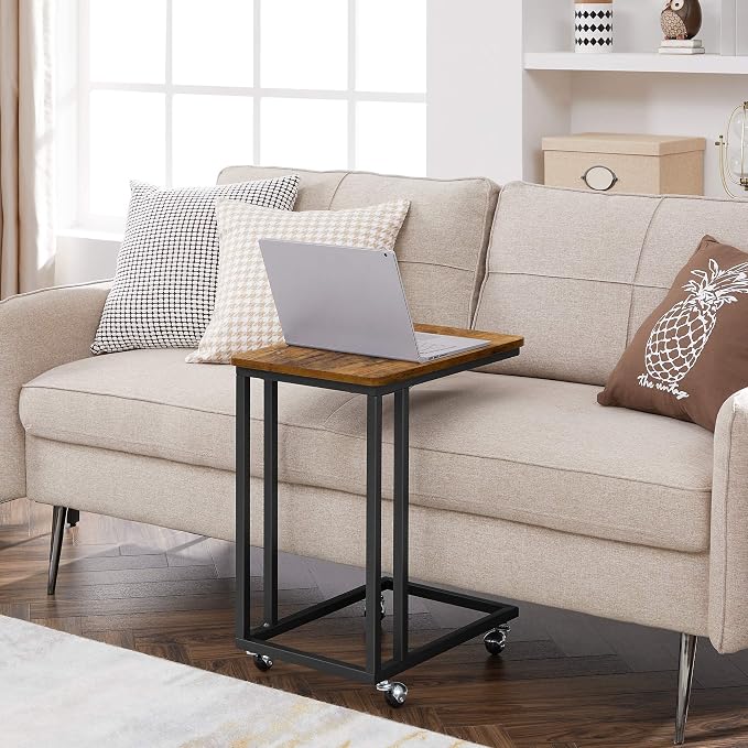 VASAGLE C Shape End Table for Couch or Sofa, Industrial Small Side Table - Image 2