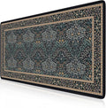 iCasso Desk Cover Mat, Office Mouse Pad,35.4x15.7in,Retro Black | Extra Large Matt for Desktop, Anti-Slip Big Mousepad with Stitched Edges for Computer, PC, Office, Home Workspace by iCasso