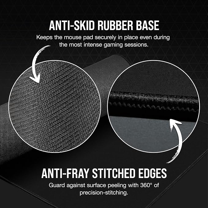 Corsair MM350 PRO Extended XL Premium Spill-Proof Cloth Gaming Mouse Pad – 36.6” Width x 15.7” Height Surface – Black,(Pack of 10) - Image 6