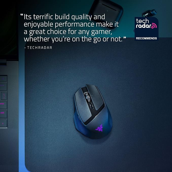 Razer Basilisk Mobile Portable Ergonomic Wireless Gaming Mouse, Black - Image 3