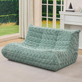Hobestluk Large Bean Bag Chairs for Adults Fireside BeanBag Couch Togo Sofa | Ergonomic Design,Memory Foam,No Assembly,Faux Fur Fireside Lounge Floor Chair Back Support Dorm Room | Green Chevron Loveseat by YourHomeDeservesMore