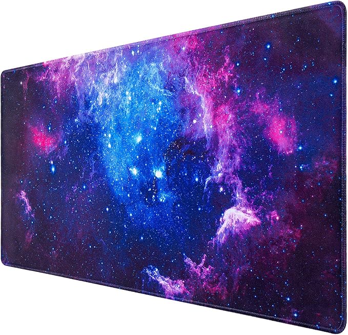 Canjoy Gaming Mouse Pad, 31.5x15.7in Large Mouse Pads for Desk Keyboard Pad | Desk Mat for Keyboard and Mouse Computer Big Full Size Desk Pad with Non-Slip Rubber Base and Stitched Edge for Home Office by Canjoy