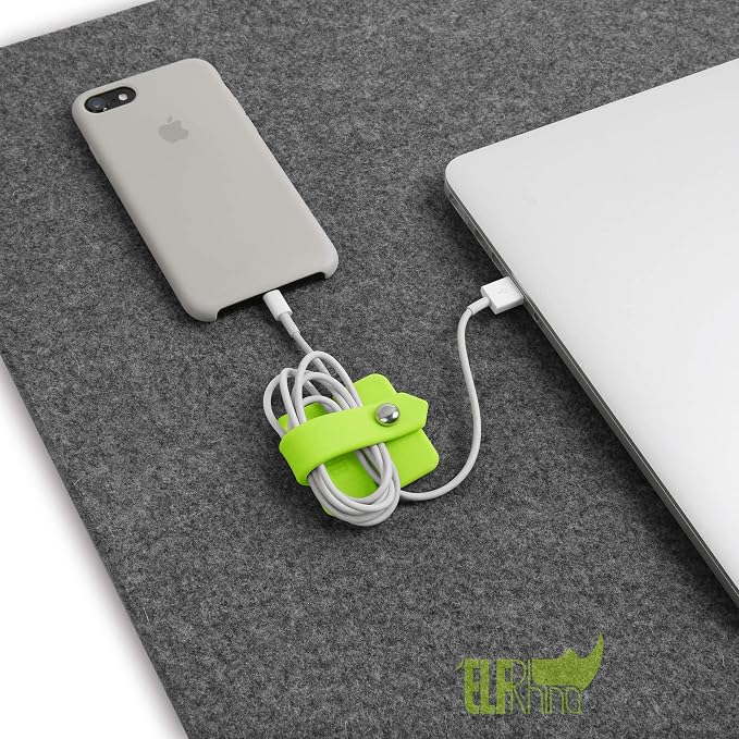 Cord Organizer Earbuds Holder Earphone Wrap Earphones Organizer Headset Headphone Earphone Wrap Winder Cord Manager Cable Winder Green - Image 7