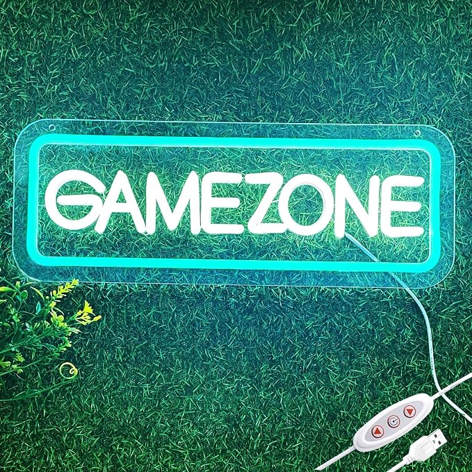 GAME ZONE Neon Signs,Gaming Letter Neon Sign for Gamer Room Decor by Unknown