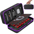 OIVO Carrying Case Compatible with 2025 Nintendo Switch, Portable Switch 2 Travel Carry Case Fit for Joy-Con 2 & Adapter, Hard Shell Protective Pouch Bag with 24 Game Slots, Purple by OIVO