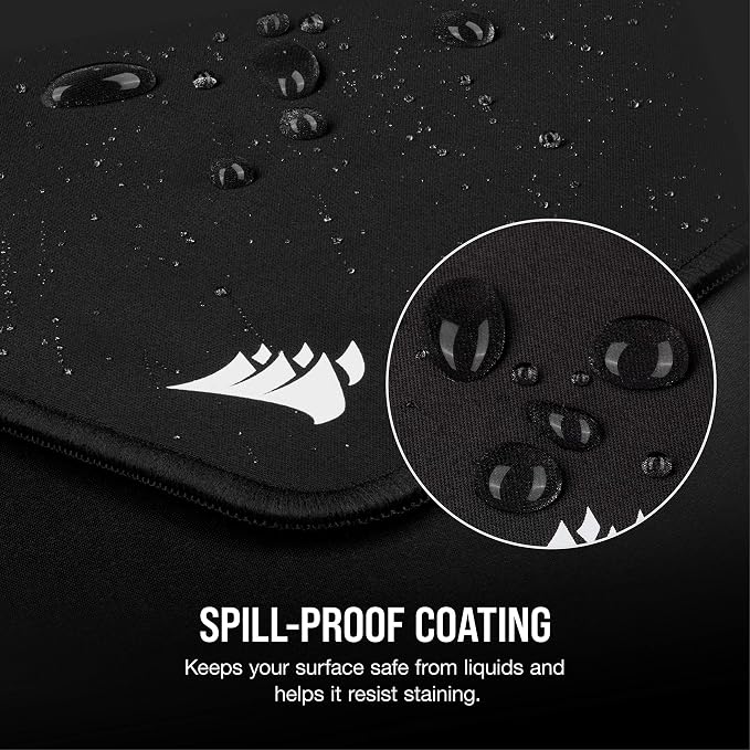 Corsair MM350 PRO Extended XL Premium Spill-Proof Cloth Gaming Mouse Pad – 36.6” Width x 15.7” Height Surface – Black,(Pack of 10) - Image 3
