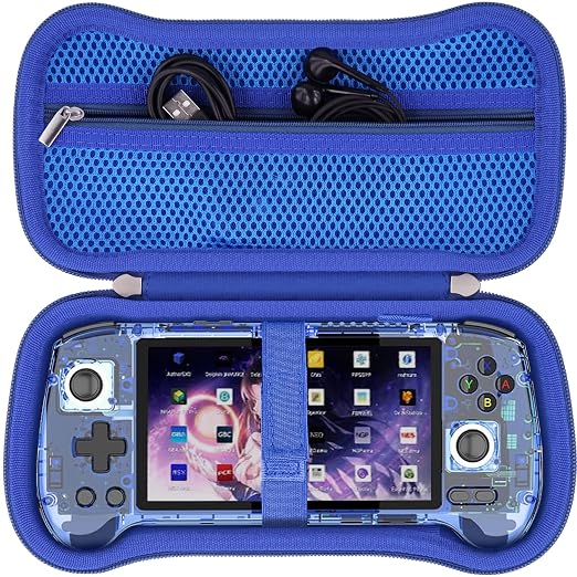 khanka Hard Case for Anbernic RG557/RG556 Retro Handheld Game Console,Blue by khanka
