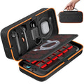 OIVO Carrying Case Compatible with 2025 Nintendo Switch, Portable Switch 2 Travel Carry Case Fit for Joy-Con 2 & Adapter, Hard Shell Protective Pouch Bag with 24 Game Slots, Orange by OIVO