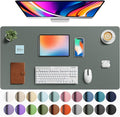 Aothia Faux Leather Desk Mat - Large Mouse Pad, Non-Slip PU Leather Blotter, Waterproof Writing Surface for Office and Home (Jungle Green, 40" x 24") by AothiaSimpleNaturalUnique