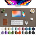 Aothia Faux Leather Desk Mat - Large Mouse Pad, Non-Slip PU Leather Blotter, Waterproof Writing Surface for Office and Home (Coffee, 40" x 24") by AothiaSimpleNaturalUnique