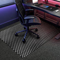 BesWin Office Chair Mat for Carpet, 48" x 30" Computer Desk Chair Mat for Low Carpeted Floors, Thick and Sturdy Carpet Protector for Rolling Chairs, Easy Glide Floor Mat for Home, Gaming (Black) by BesWin