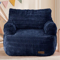 MAXYOYO Kids Bean Bag Chair, Comfy Bean Bag Sofa with Filler | Bean Bag Chair for Boys and Girls, Lazy Sofa with Pocket Floor Chair for Gaming, Reading, Navy by MAXYOYO
