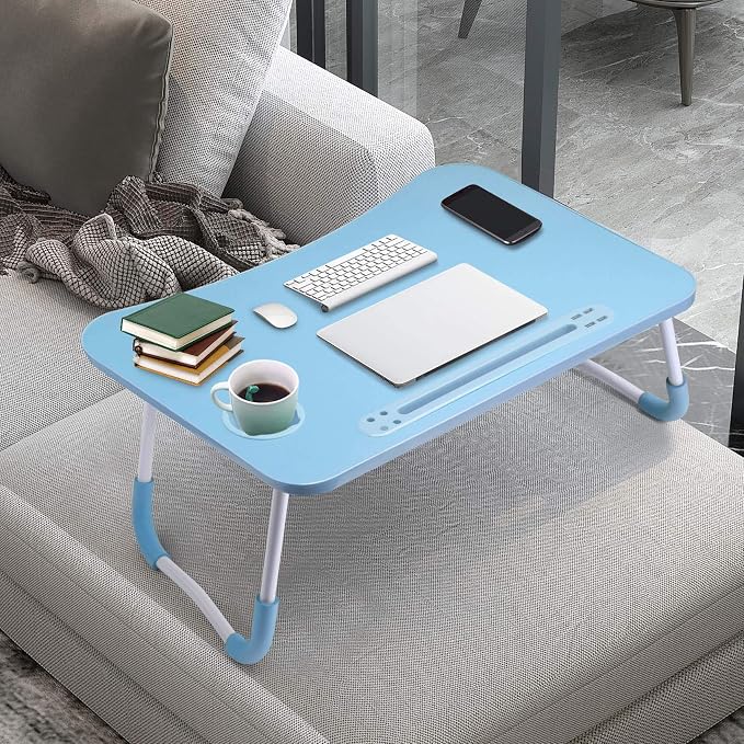 Slendor Foldable Lap Desk with Cup Holder for Bed, Couch, Floor - Image 7