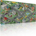 35.4 x 15.7 Inches XXL Large Gaming Mouse Pad, Cartoon City Street Map Design, Non-Slip Base, Waterproof and Scratch-Resistant Surface, Suitable for Home and Casual Gaming Desktop mats by YUANSM