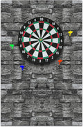 Hahafelt Felt Wood Grain Dart Board Wall Protectors Square Dart Board Backing Tiles Dartboard Backboard Cork Backboards Alternative by Hahafelt