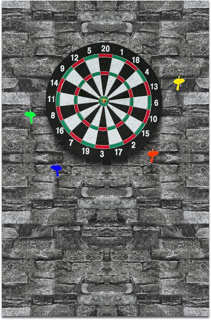 Hahafelt Felt Wood Grain Dart Board Wall Protectors Square Dart Board Backing Tiles Dartboard Backboard Cork Backboards Alternative by Hahafelt