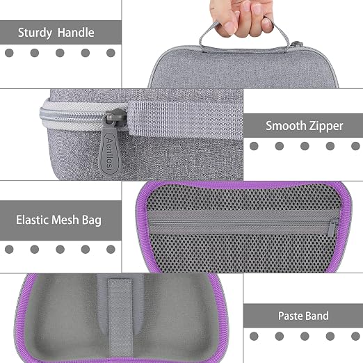 Aenllosi Hard Case for GameSir G8 Galileo Mobile Gaming Controller, Gray - Image 3