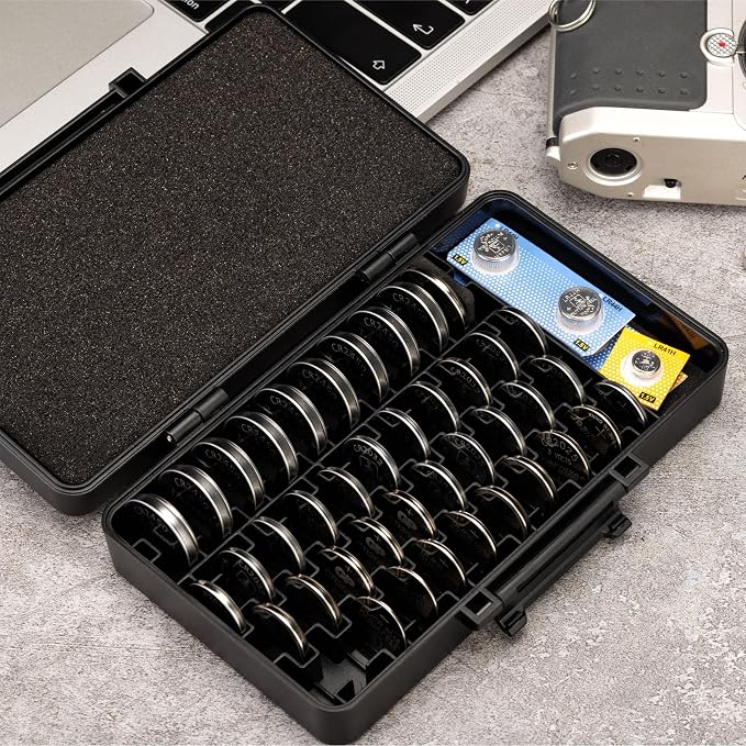 KIWIFOTOS 42 Slots Coin Cell Battery Case for CR2032 CR2025 LR44 - Image 9