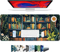 Galdas Gaming Mouse Pad XXL XL Large Long Extended Big Mousepad Non-Slip Rubber Keyboard Mouse Pad with Stitched Edges for Laptop Home Office (31.5x11.8x0.08 Inch) -Books by Galdas